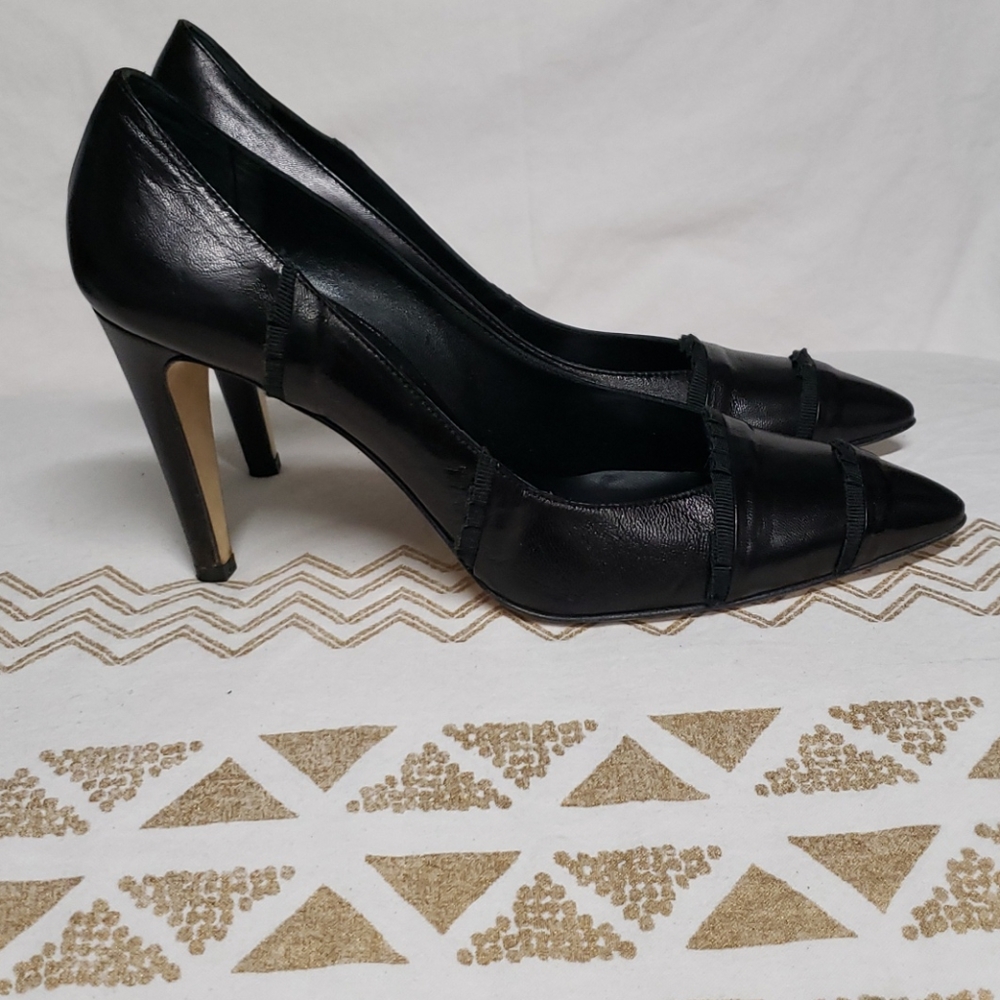 Vintage Y2K 90s Glam Hollywood Regency Tibi New York Heels black size 8.5